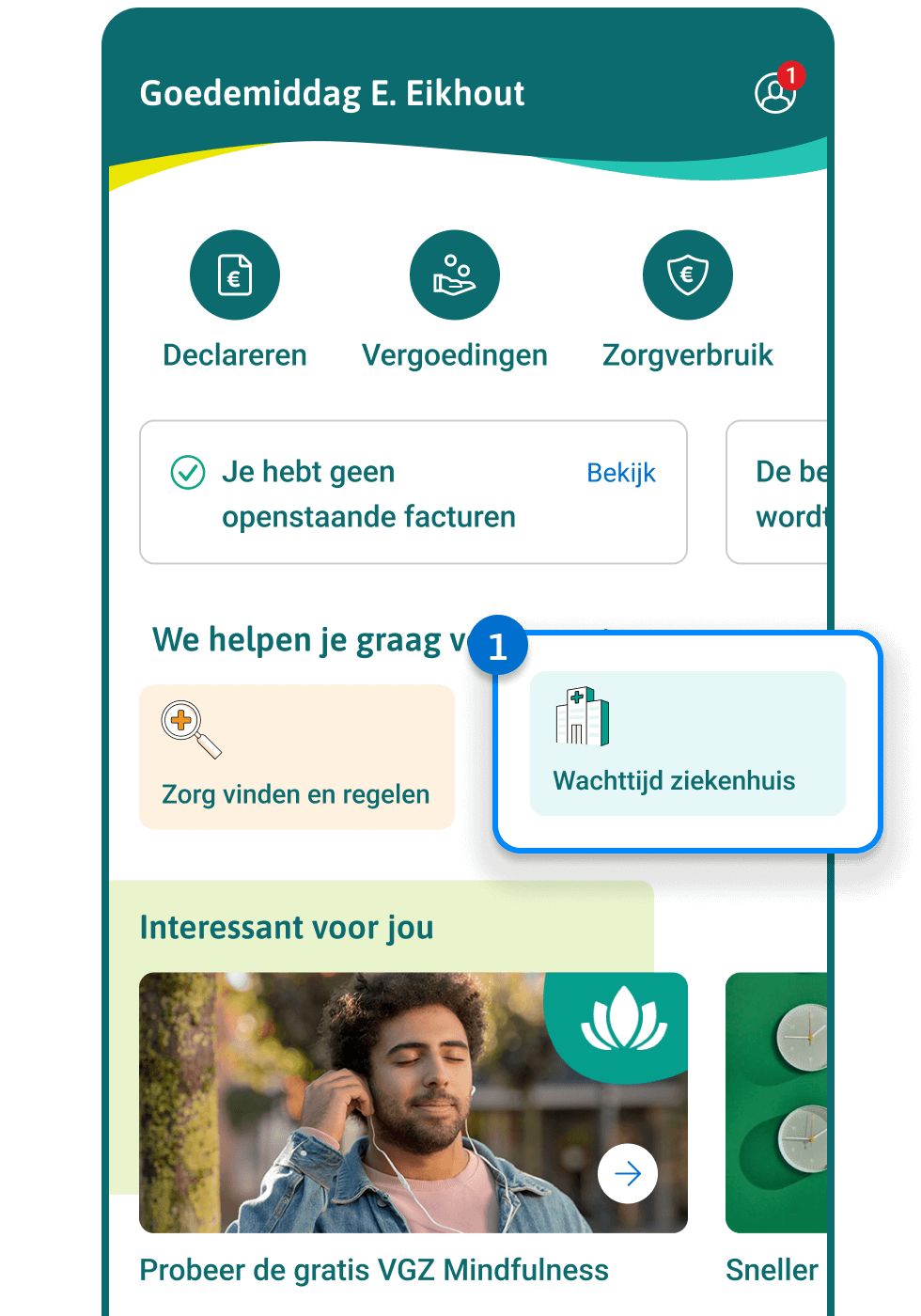 Stap 1 in proces wachttijd vergelijken