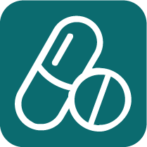 Icoon met medicijnen