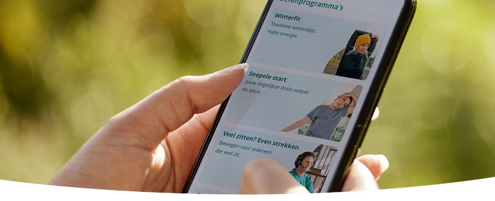 De VGZ Soepel en Sterk Coach app.