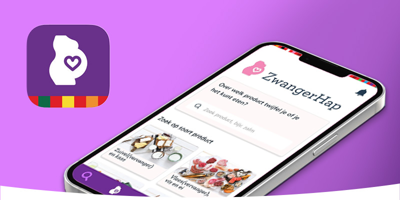 Afbeelding van de app Zwangerhap van het Voedingscentrum.