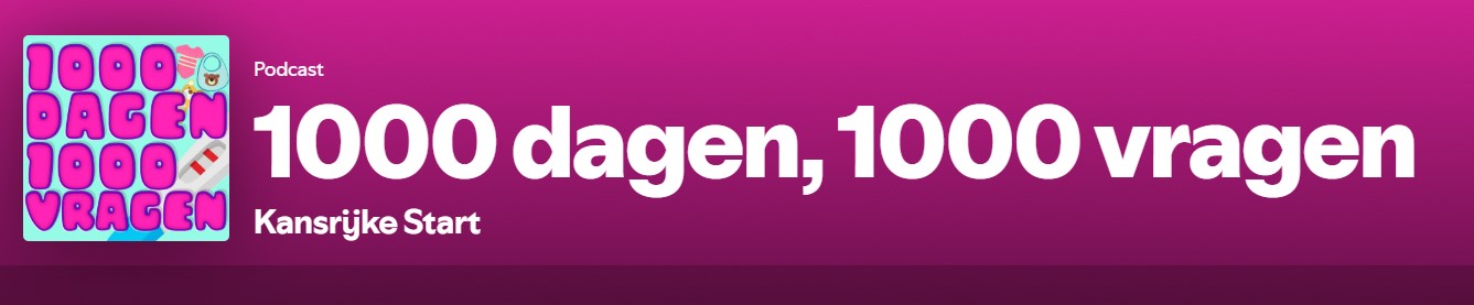 Logo van de podcast 1000 dagen 1000 vragen