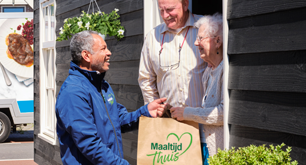 Bezorger van Maaltijd Thuis aan huis.