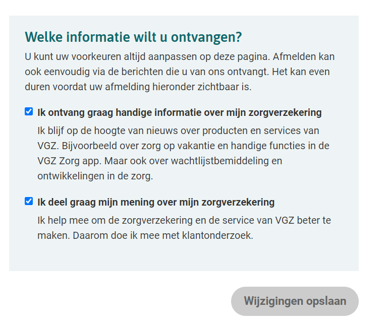 VGZ | Hoe Wij Uw Gegevens Verwerken | VGZ Zorgverzekering