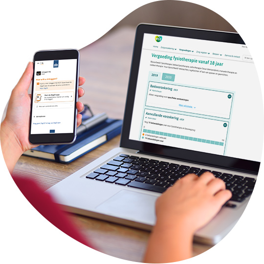 Inloggen voor persoonlijke vergoedingen