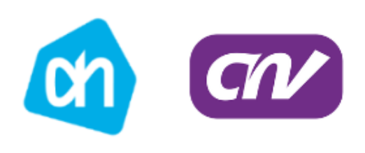 Logo's Albert Heijn en CNV